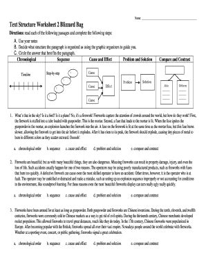 Text Structure Answer Key Complete With Ease Airslate Signnow