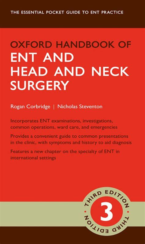 Oxford Handbook Of Ent And Head And Neck Surgery Rd Edition Pdf Free