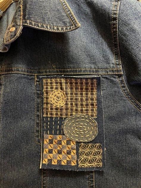 Sashiko Stitched Boro Patch Denim And Linen Slow Stitched Etsy Boro