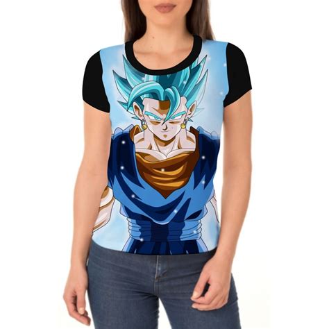 Camiseta Camisa Feminina Vegetto Super Sayajin Dragon Ball Shopee