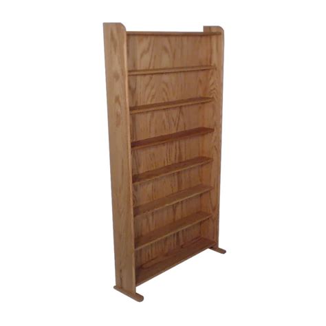 Wood Shed Series 07 Oak Storage Cabinet 406 Dvd 210 Vhs Tws 707 3