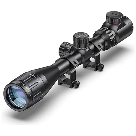 CVLIFE 4 16x44 Tactical Rifle Scope Red And Green Illuminated Built Gun