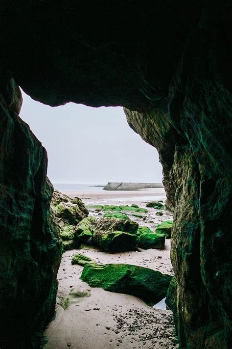 Cave Rocks Stones Beach Hd Phone Wallpaper Peakpx