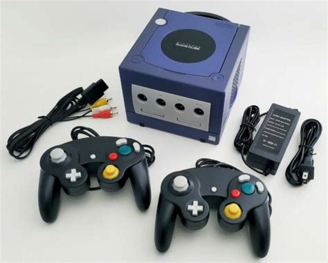 Nintendo Gamecube Dol Gaming System Indigo Console Controller