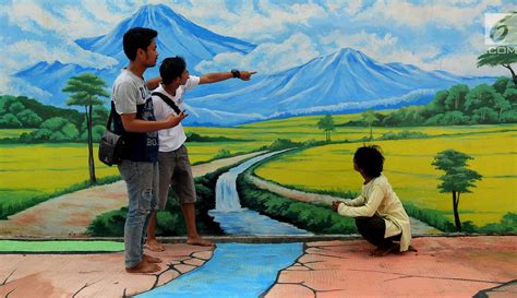 Lukisan Pemandangan 3d 57 Koleksi Gambar