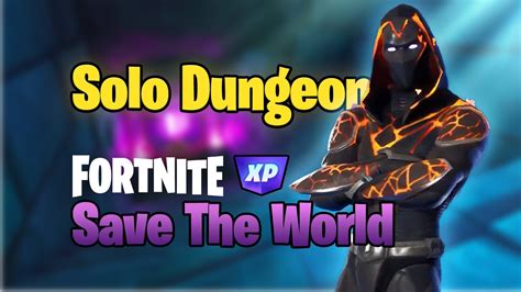 Fortnite Crypts Dungeon Solo Gameplay Save The World Ft Minigun