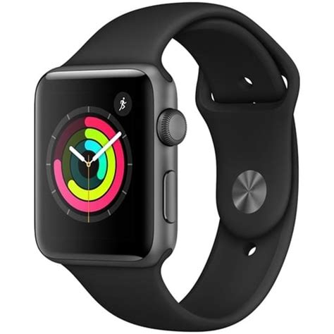 駿河屋 - Apple Watch Series3 GPSモデル 42mm スペースグレイアルミニウムケースとブラックスポーツバンド ...