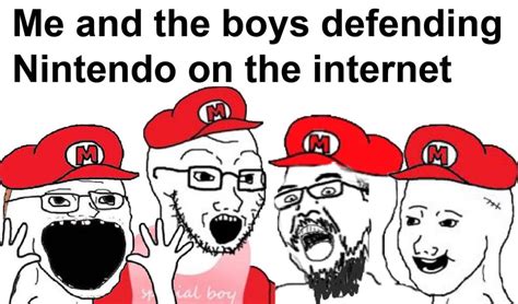 Nintendo Wojaks On Defense Soy Boy Face Soyjak Know Your Meme