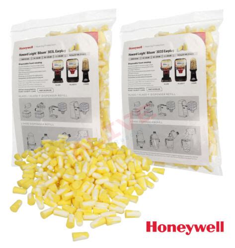 Honeywell Howard Leigh Bilsom Foam Earplugs Pairs Refill Pack