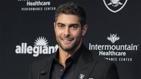 Jimmy Garoppolo explains why Raiders mysteriously postponed his first press conference with the ...