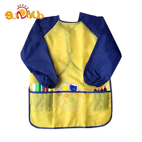 Wholesale Custom Children Painting Aprons Waterproof Kids Art Smock ...