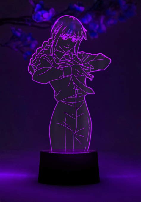 Otaku Lamps Chainsaw Man Makima Led Lamp