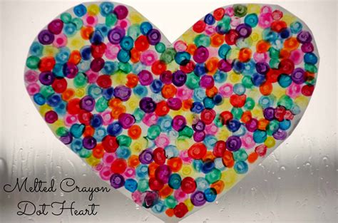 Melted Crayon Art Heart