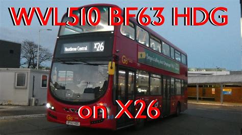 RARE Journey On GoAhead London Route X26 Volvo B5TL Wright