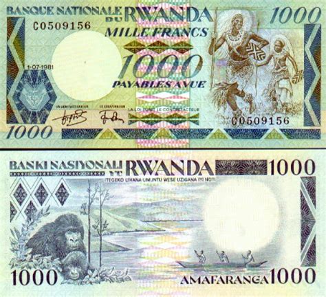 Rwanda Franc - Rwandan Currency Gallery - Banknotes.com - Rwandan Bank ...