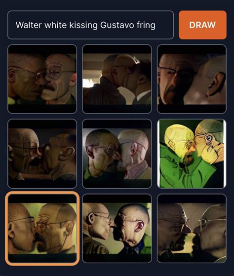 Walter White Kissing Gustavo Fring Rweirddalle