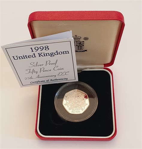 Silver Proof P Coin Th Anniversary Eec Royal Mint M