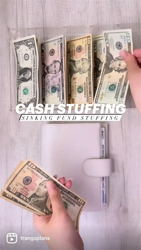 Sinking Fund Cash Stuffing Budget With Me Clear Cash Envelopes With