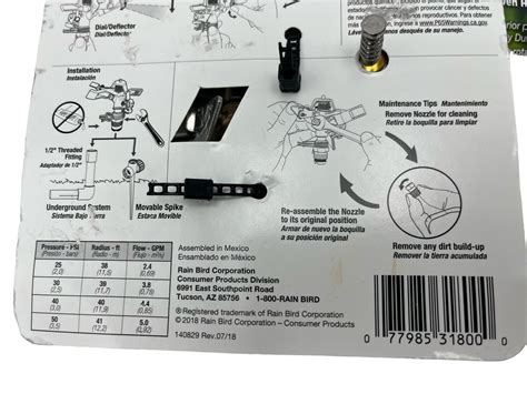 3 Rain Bird 25pjda C Brass Deluxe Impact Sprinklers 1 2 Brand New Ebay