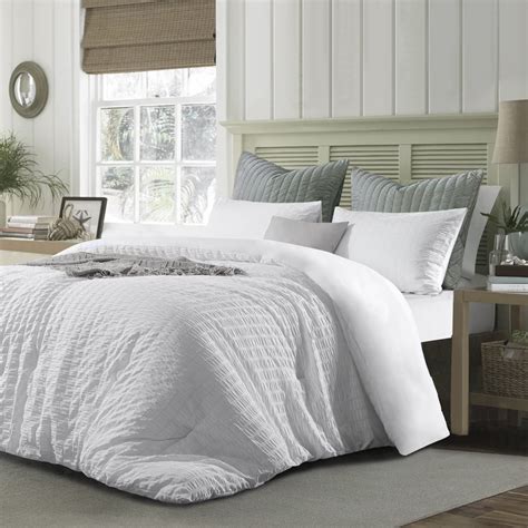 RUIKASI King Size Seersucker Duvet Cover 3 Piece Super Soft Set With