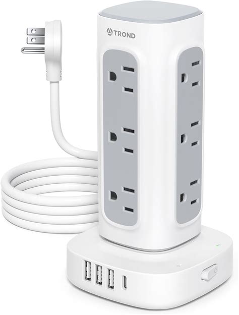 Amazon PD20W USB C Surge Protector Power Strip Tower 6 Feet