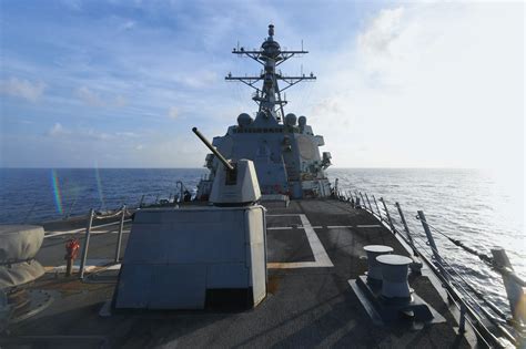 US Navy Ship Transits Taiwan Strait China Protests Perigon