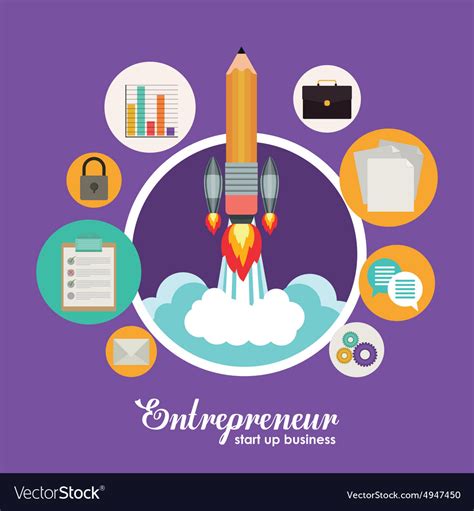 Entrepreneur design Royalty Free Vector Image - VectorStock