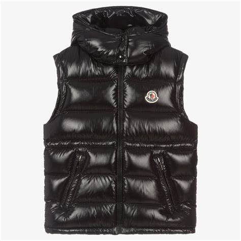 Moncler Enfant Chaleco Negro De Plum N Para Adolescente Ni A