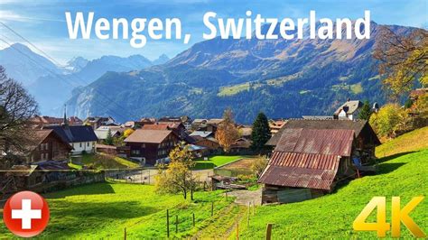 Wengen Lauterbrunnen Switzerland Walking Tour K Fps Most