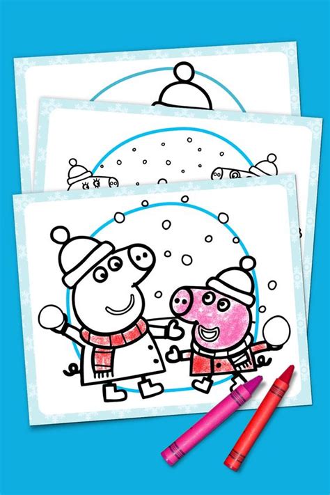 Peppa Pig Winter Coloring Pack Nickelodeon Parents