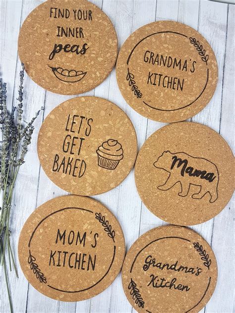 Hot Plate Holder Cork Trivet Funny Kitchen Decor Pot Holder Funny Kitchen Plate Hot Plate
