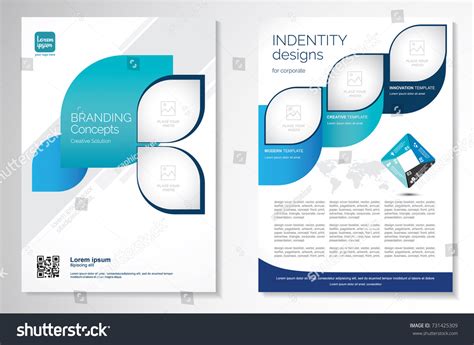 Template Vector Design Brochure Annualreport Magazine Stock Vector