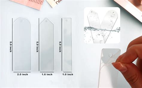 Packs Blank Clear Acrylic Bookmarks Set Rectangle Plastic Craft