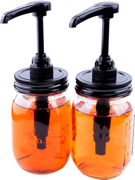 Amazon Mason Syrup Honey Pump Dispenser Lids For Regular Mouth Jar