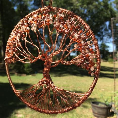 6 Inch Handmade Copper Wire Tree Of Life One Of A Kind