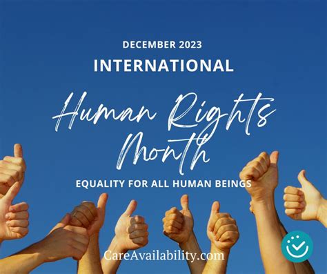 Universal Human Rights Month December Care Availability