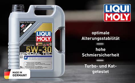 LIQUI MOLY Special Tec F 5W 30 5 L Synthesetechnologie Motoröl