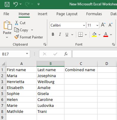 How To Combine First And Last Name In Microsoft Excel