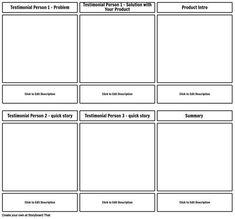 Blank Storyboard Examples