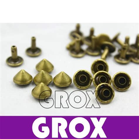 Mm Antique Brass Bronze Conical Rapid Rivet Studs Punk Rock Rivets