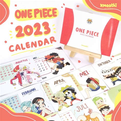 Jual KALENDER ONE PIECE 2023 KALENDER MEJA ANIME 2023 MINI DESK