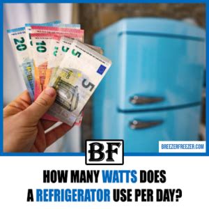 How Many Watts Does A Refrigerator Use Per Day Explained Breezer