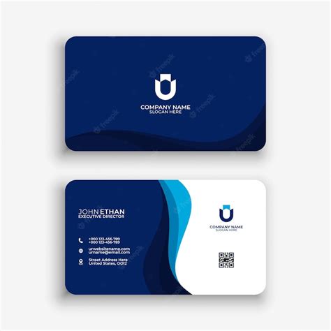 Premium Vector Luxury Business Card Design Template
