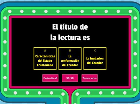 Lectura Gameshow Quiz