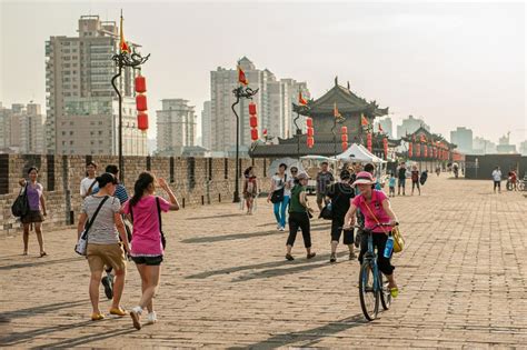 The Ancient City Wall In Xian China Editorial Image Image Of Ancient