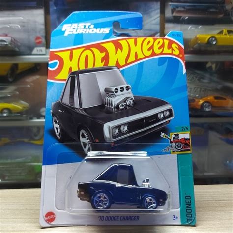 Jual HOT WHEELS 70 DODGE CHARGER TOONED BLACK 2023 FAST FURIOUS Shopee Indonesia