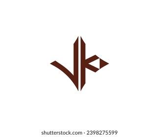 Vk Logo Design Vector Template Stock Vector (Royalty Free) 2398275599 ...