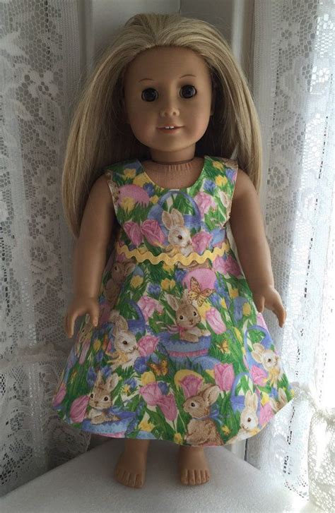 Lovely Easter Bunny Dress For 18 Inch Dolls Etsy Easter Bunny Dress