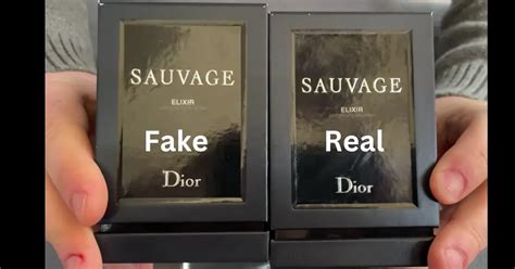 Original Vs Fake Dior Sauvage Elixir OppositeAttracts