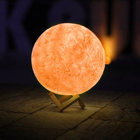 Full Moon Lamp 3d Led Night Modern Floor Lamp Dimmable Touch Control